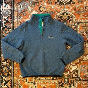 Patagonia Diamond Quilt Snap-T Pullover Blue | Men’s Size S
